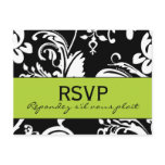 B&G  Damask RSVP Postcard