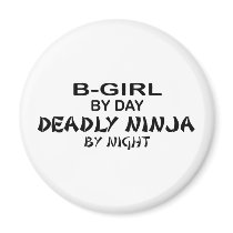B-Girl Deadly Ninja by Night magnets