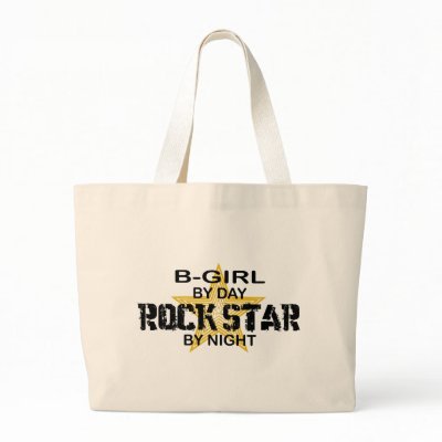 B-Girl Rock Star by Night Bag by poorrichards