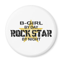B-Girl Rock Star by Night magnets