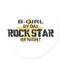 B-Girl Rock Star by Night stickers by poorrichards B-Girl Rock Star by Night stickers