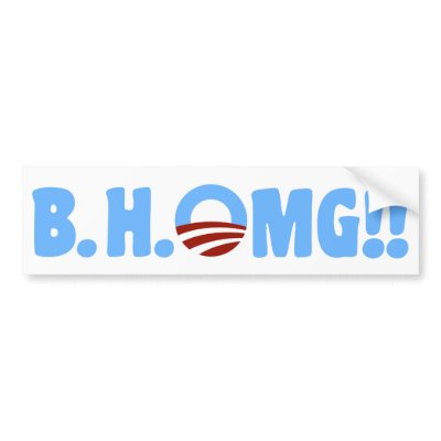 Omg Wtf Anti Obama Bumper Sticker Decal