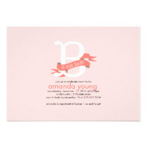 B if for Baby - Baby Shower Invitation invitations