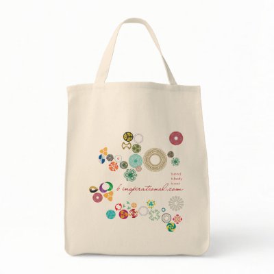 b.inspirational organic grocery bag tote by binspirational