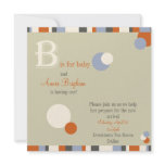 B is for Baby - Boy Baby Shower Invitation