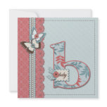 B is for Baby Invitation Square