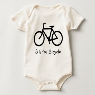 B is for Bicycle Baby shirt