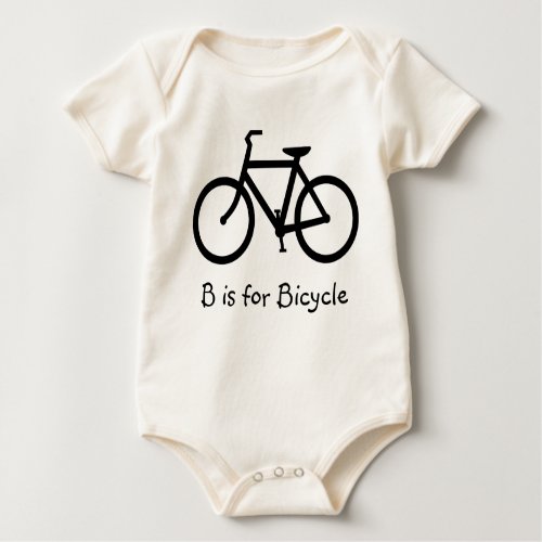 B is for Bicycle Baby shirt