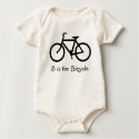 B is for Bicycle Baby t-shirts