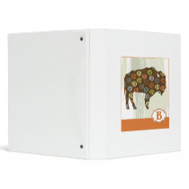 B is for Bison Vinyl Binder