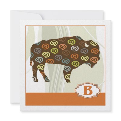 B is for Bison Custom Invite by ElainePlesser