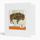 B is for Bison Vinyl Binder