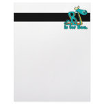 B is for boa constrictor silly snake cartoon letterhead template