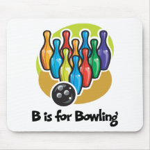B is for Bowling Mousepad