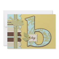 B is for Boy Invitation by holidayparade B is for Boy Invitation