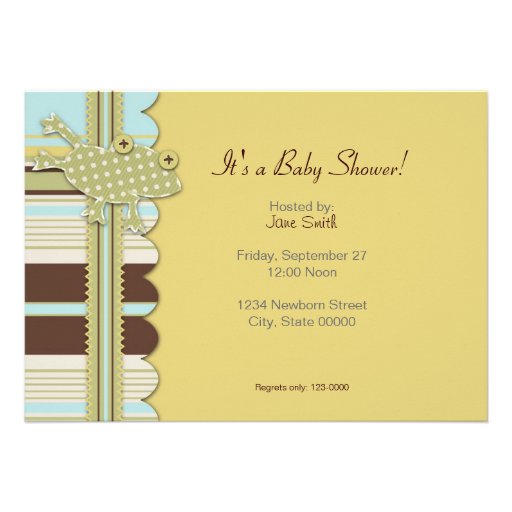 B is for Boy Invitation