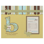 B is for Boy Party Favor Wraps flyers