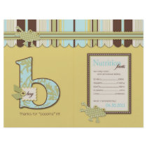 B is for Boy Popcorn Wrapper Full Color Flyer