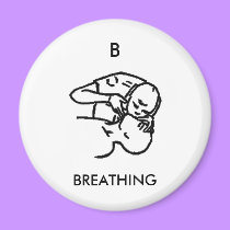 B is for BREATHING - magnet by Horseshoes3 B is for BREATHING - magnet