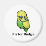 B is for Budgie Fridge Magnets