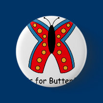 B is for Butterfly buttons