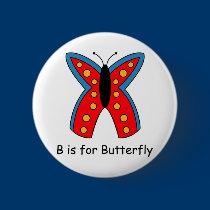 B is for Butterfly buttons