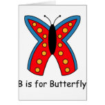 B is for Butterfly Card
