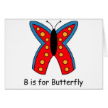 B is for Butterfly Card