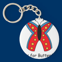 B is for Butterfly keychains