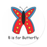 B is for Butterfly Stickers