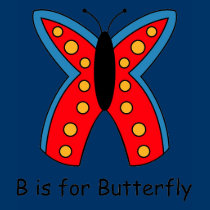 B is for Butterfly t-shirts