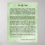 B J Palmer - The Big Idea Chiropractic Print