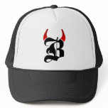 B Logo Cap Trucker Hat