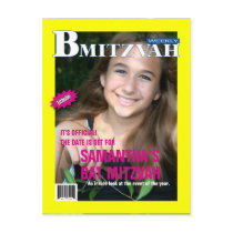 B Mitzvah Magazine Save the Date Post Card