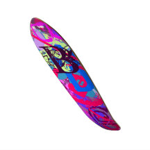 B Monogram B All "B"s Text Letter B Skateboard Deck