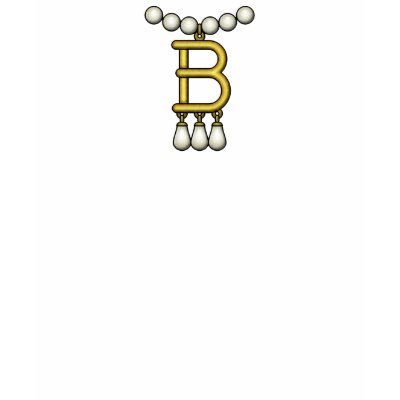 B Necklace T-shirt by nicklilavois