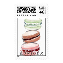 B O N J O U R Macarons postage by parisbreakfast B O N J O U R Macarons postage
