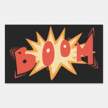 B O O M RECTANGLE STICKER