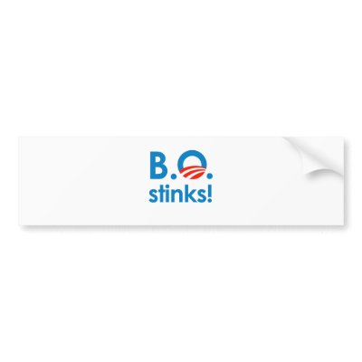B.O. Stinks / Anti-Obama Bumper Sticker by antiobama