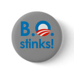 B.O. Stinks / Anti-Obama Button