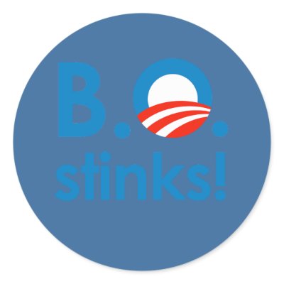 B.O. Stinks / Anti-Obama Sticker by antiobama