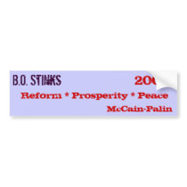B.O. Stinks! Bumper Sticker bumper stickers