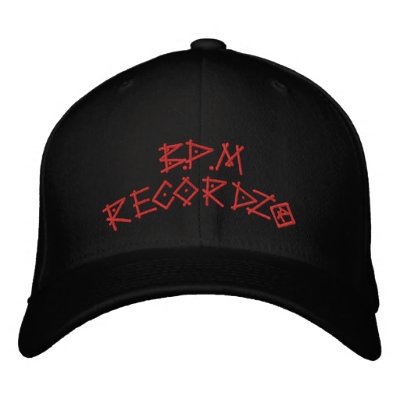 B.P.M recordz® Tag Hat Embroidered Baseball Cap B.P.M recordz® Tag Hat Embroidered Baseball Cap