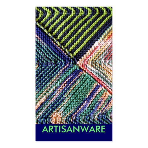 b/pc Artisanware Knit Business/Profile Card Business Card (front side)