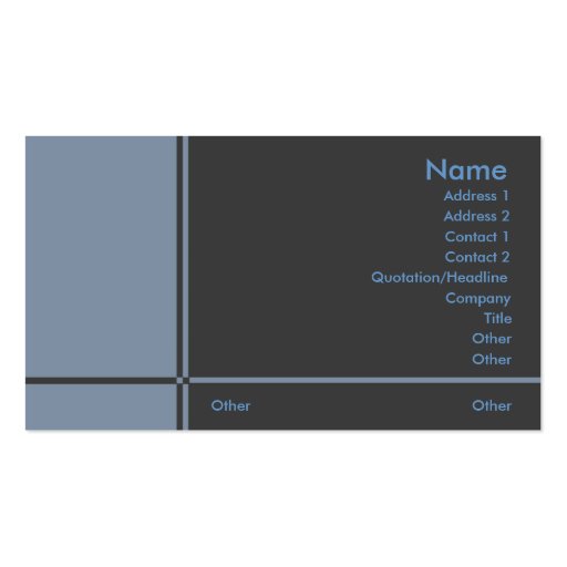 B-Professional Business Card (front side)