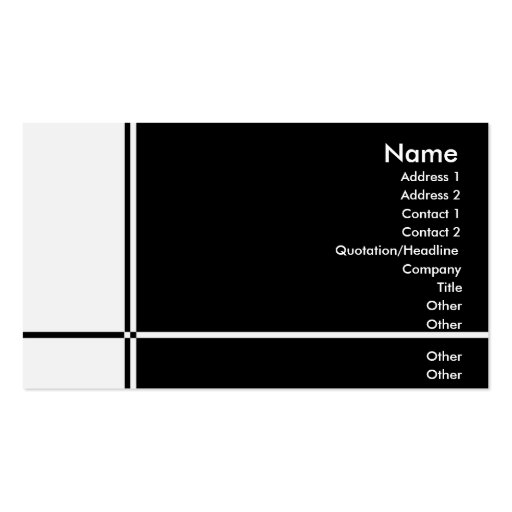 B-Professional Profile Card Business Card Templates (front side)