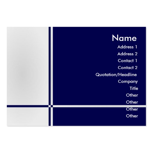 B - Professional Profile Card Business Cards