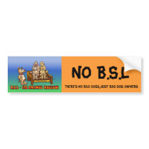 B.S.L - ITS ANIMAL RACISM BUMPER STICKER
