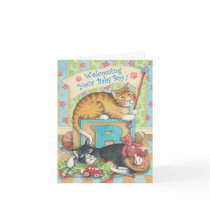 B & T #54A Baby Boy Welcome Note cards