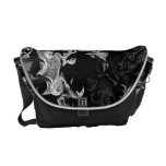 B&W Abstract Rickshaw Zero Messenger Bag